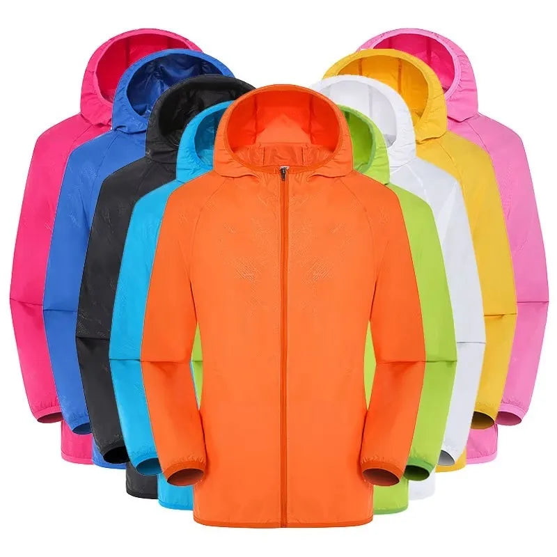Fishing Rain Wind Breaker Coat For Men Women Waterproof Jacket Hiking Climbing Clothes Sun Protection Quick Dry Rain Coat